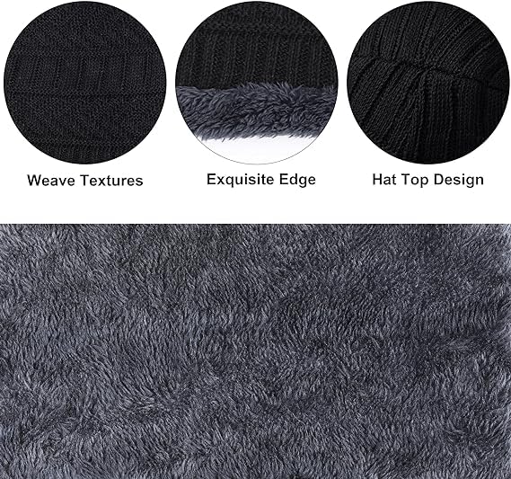 Unisex Woolen Cap Set