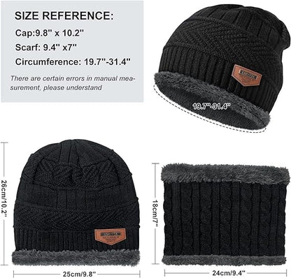 Unisex Woolen Cap Set