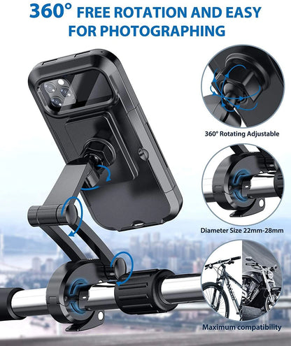 Motorcycle Bicycle Waterproof Mobile Stand